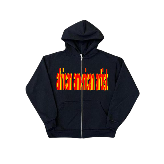 African American Artist Zip Hoodie